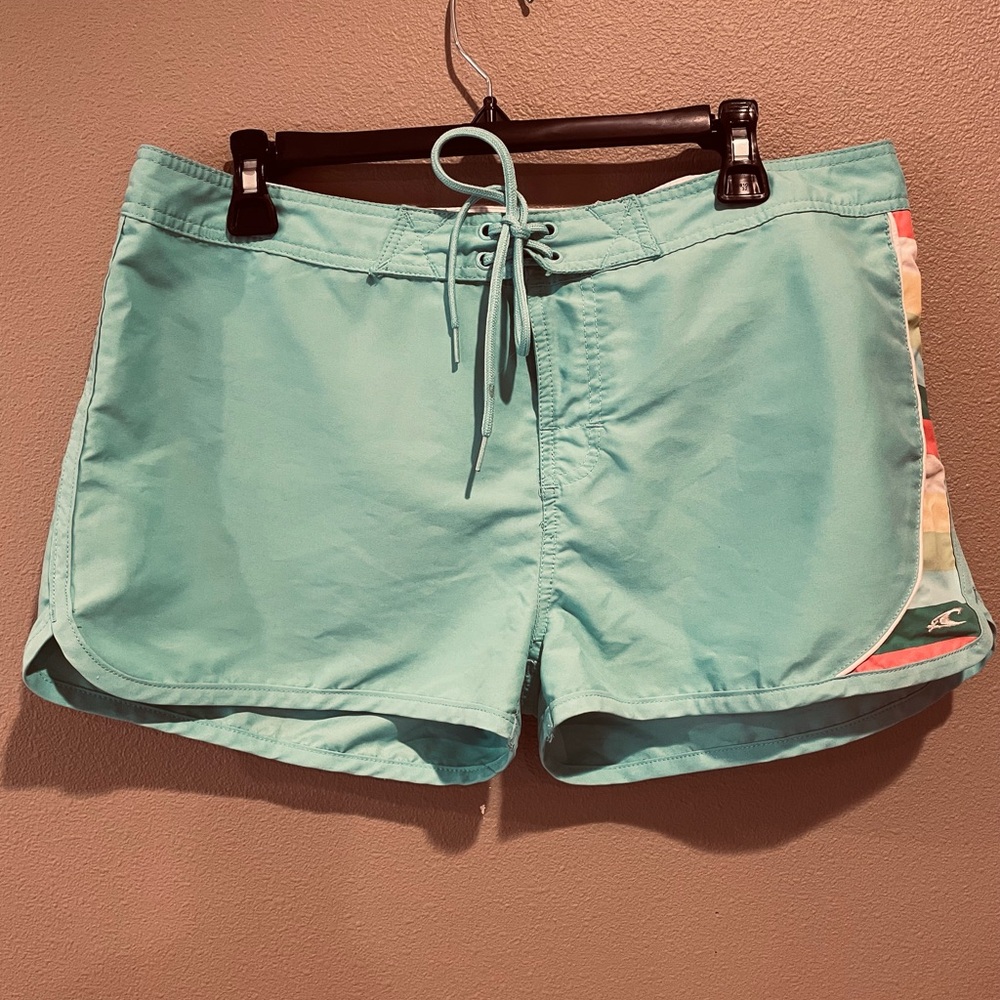 O’Neill Aqua Board Shorts with Multicolor Stripe